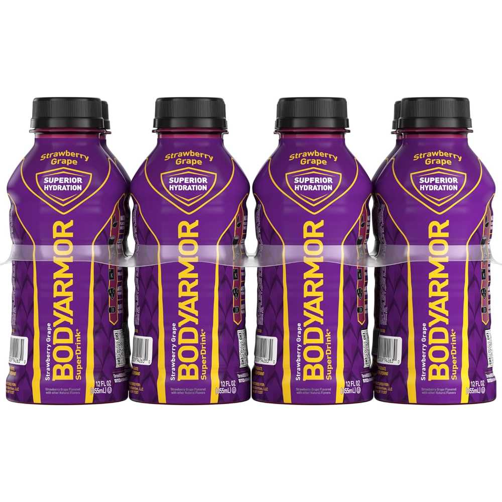 8-Pack BODYARMOR Electrolyte SuperDrink, 12 oz. (Strawberry Grape)