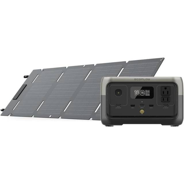Prime Members: EcoFlow River 2 600W/256Wh LiFePO4 Power Station + 45W Portable Solar Panel