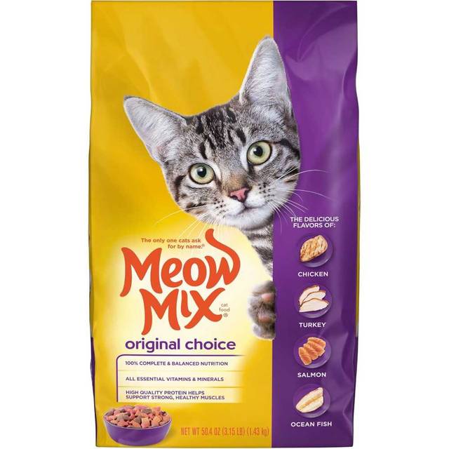Meow Mix Original Choice Dry Cat Food, 3.15 lb.