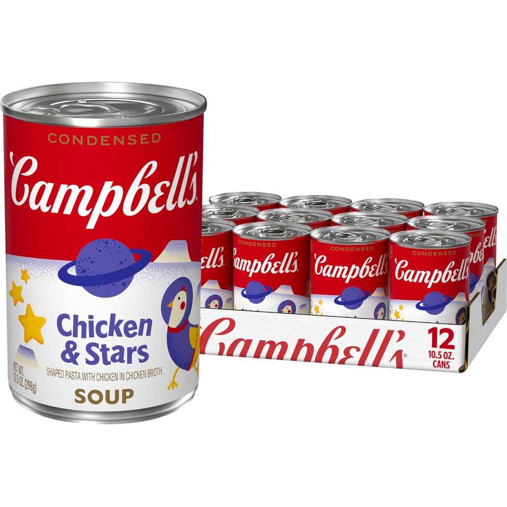 12-Pack Campbell’s Condensed Chicken & Stars Soup, 10.5 oz. ($0.78/Can)