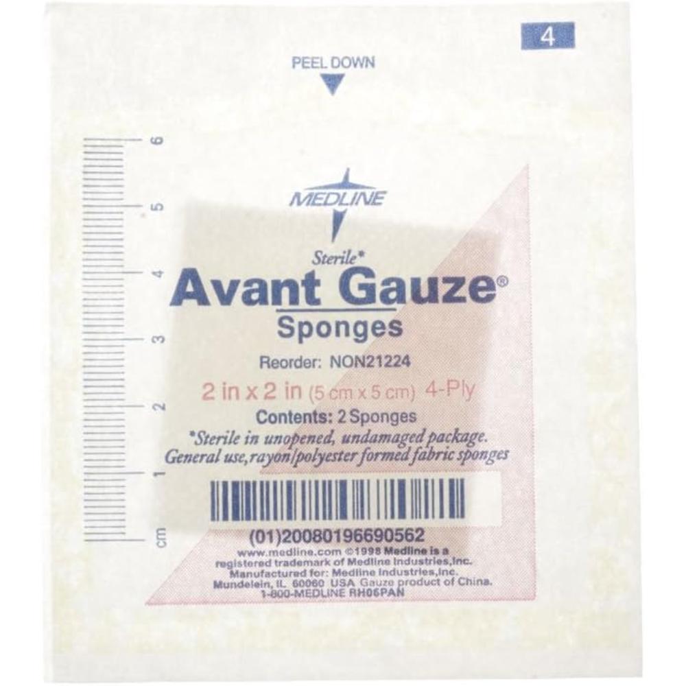 200-Pack Medline Sterile Gauze Sponges (2" x 2")