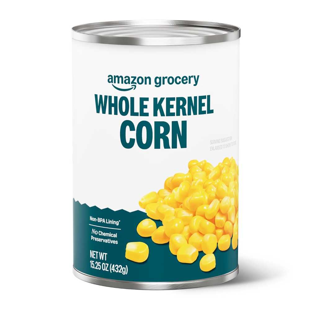 Amazon Fresh Canned Whole Kernel Corn, 15.25 oz.