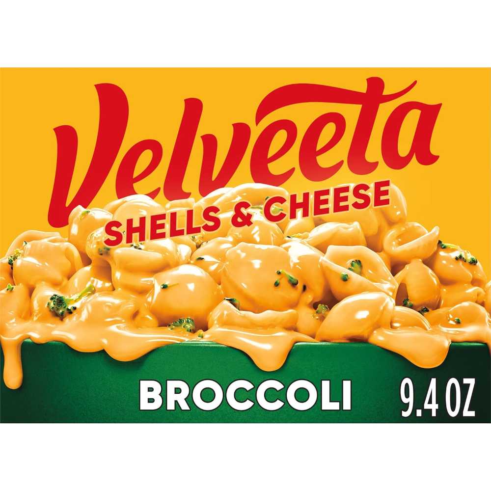 Velveeta Shells & Cheese w/ Broccoli, 9.4 oz.