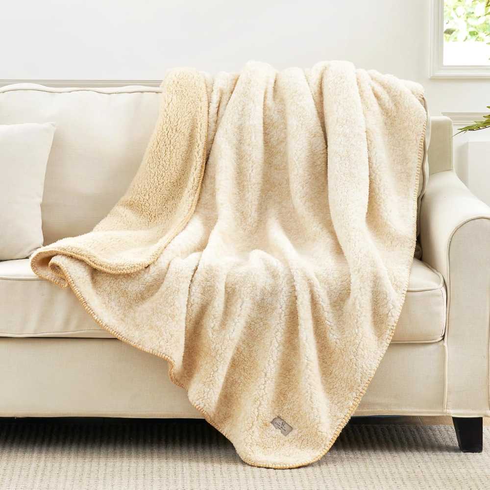 Prime Members: Cozy Bliss Sherpa Throw Blanket (50" x 60")