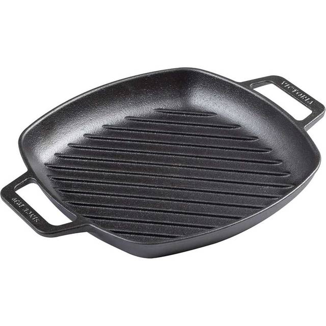 Victoria 10" Cast Iron Square Grill Pan