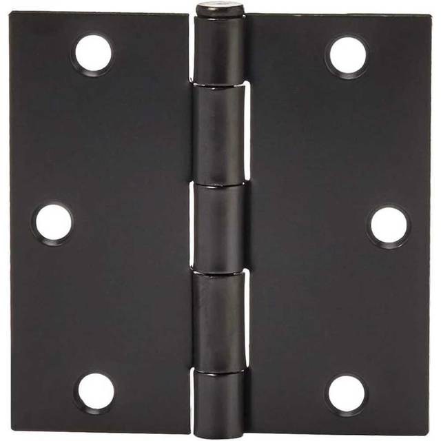 12-Pack Amazon Basics 3.5" x 3.5" Interior Square Door Hinge
