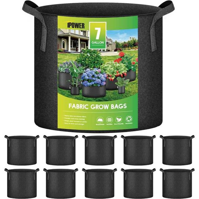 10-Pack iPower 7-Gallon Grow Bags
