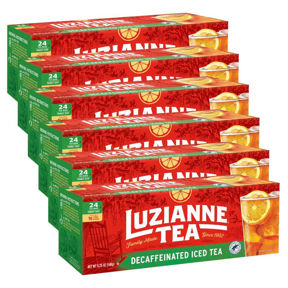 144-Pack Luzianne Family-Size Decaffeinated Iced Tea Bags