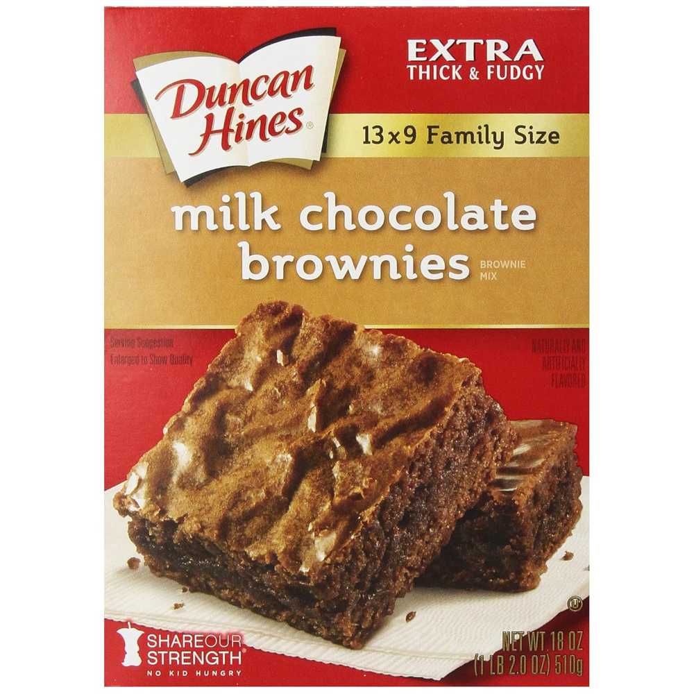 Duncan Hines Milk Chocolate Brownie Mix, 18 oz.