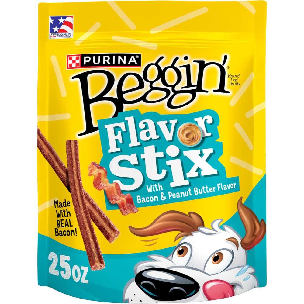 Purina ​​Beggin’ Flavor Stix, 25 oz. (Bacon & Peanut Butter)