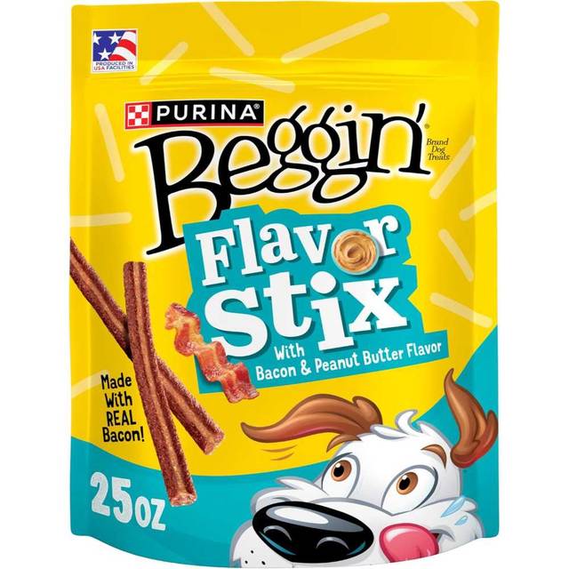 Purina Beggin’ Flavor Stix, 25 oz. (Bacon & Peanut Butter)