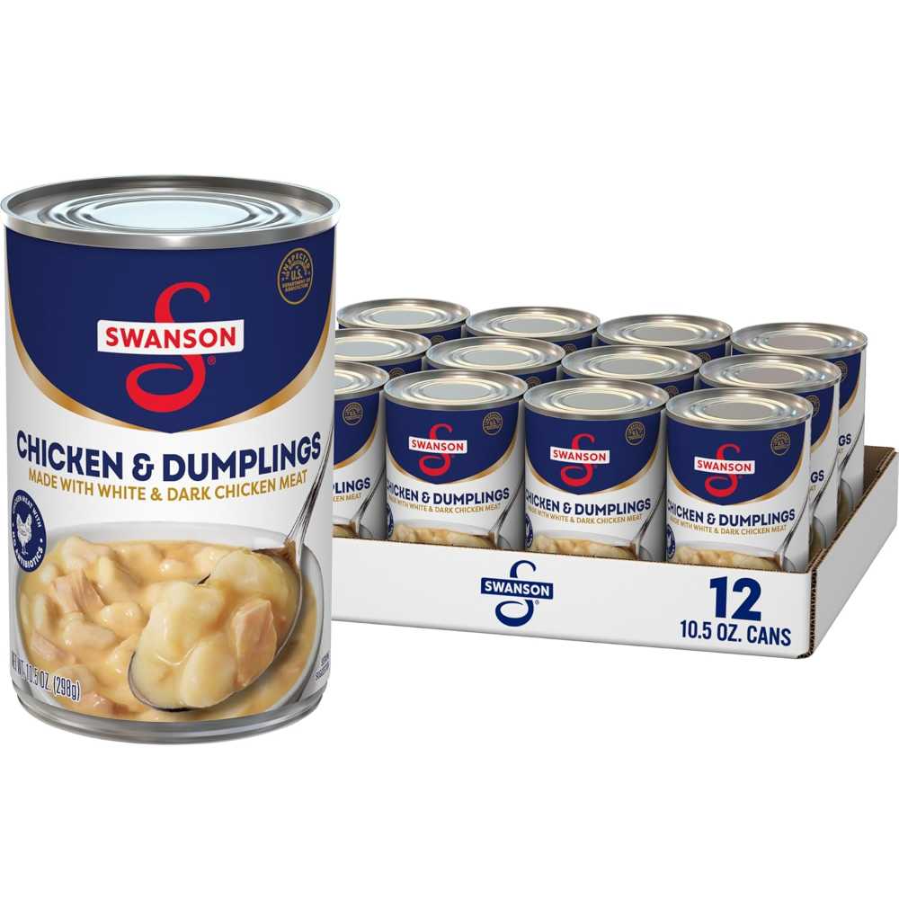 12-Pack Swanson Canned Chicken & Dumplings, 10.5 oz.