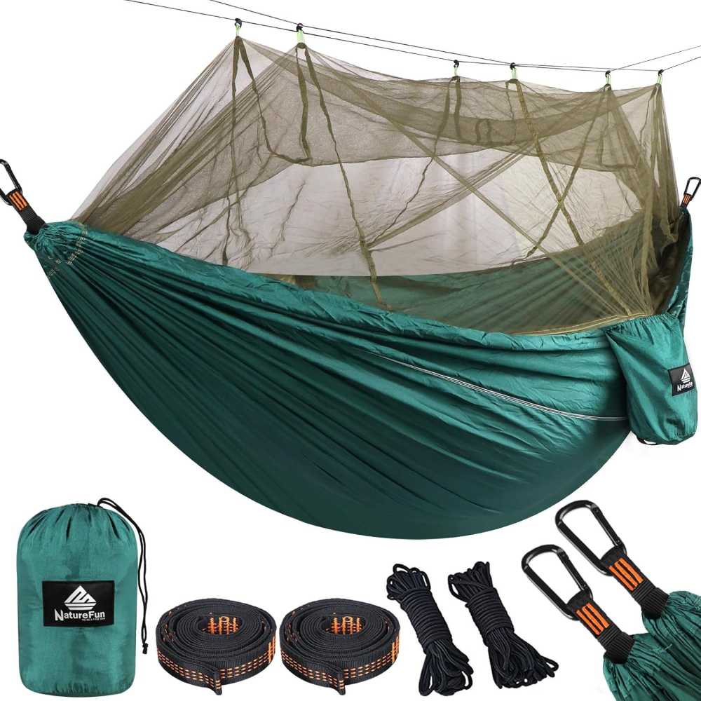 Naturefun Camping Hammock w/ Net