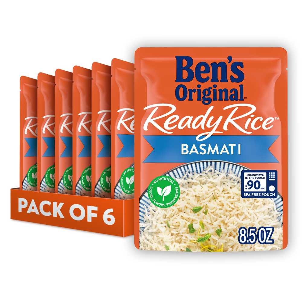 6-Pack Ben's Ready Rice Basmati Rice, 8.5 oz.