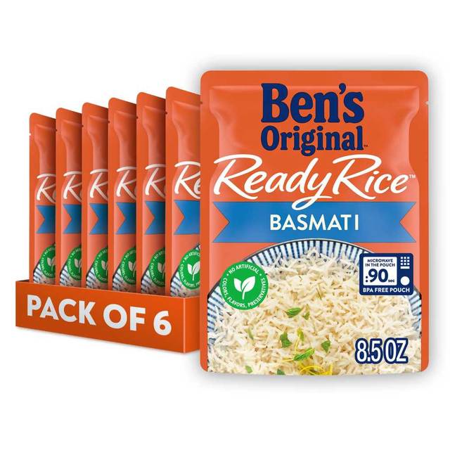 6-Pack Ben's Ready Rice Basmati Rice, 8.5 oz.