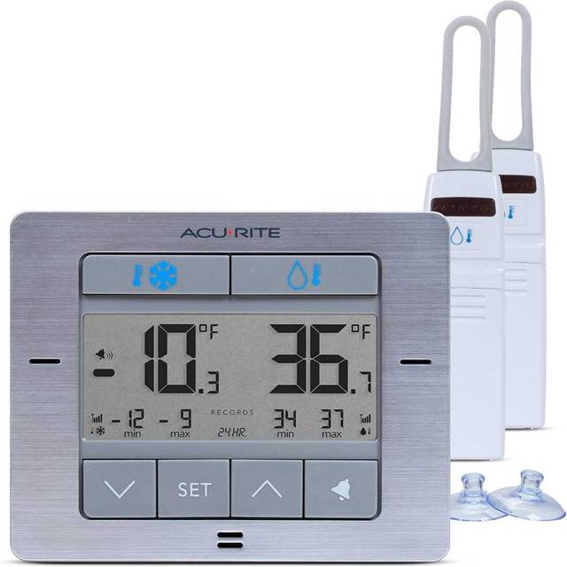 Prime: AcuRite Wireless Fridge & Freezer Thermometer w/ Alarm