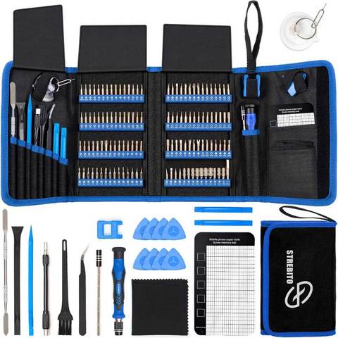 Strebito 142-Piece Electronics Repair Precision Screwdriver & Tool Kit