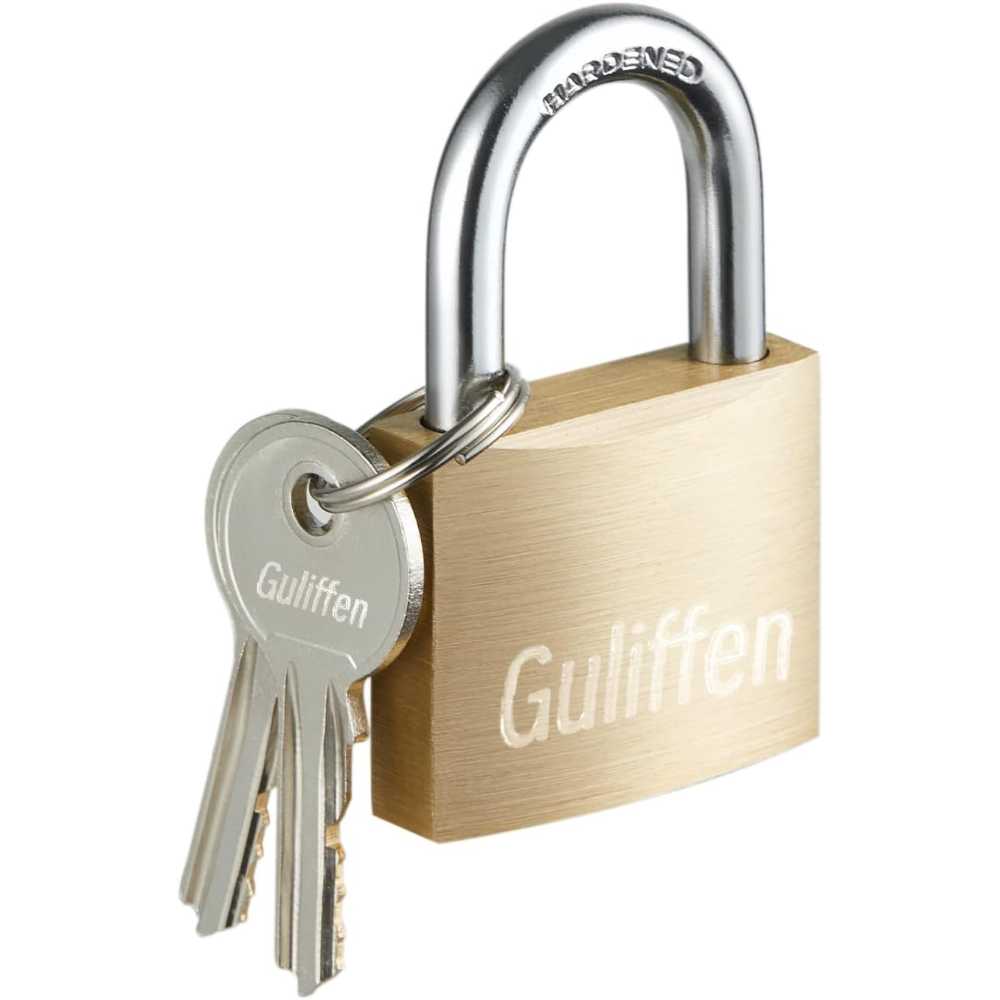 Guliffen 40mm Solid Brass Padlock w/ Key