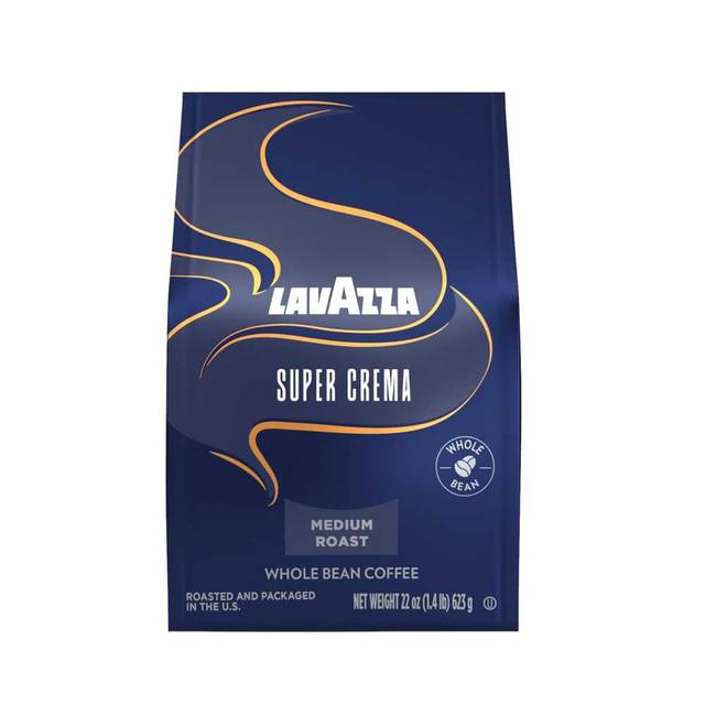 Lavazza Super Crema Whole Bean Coffee, 22 oz.