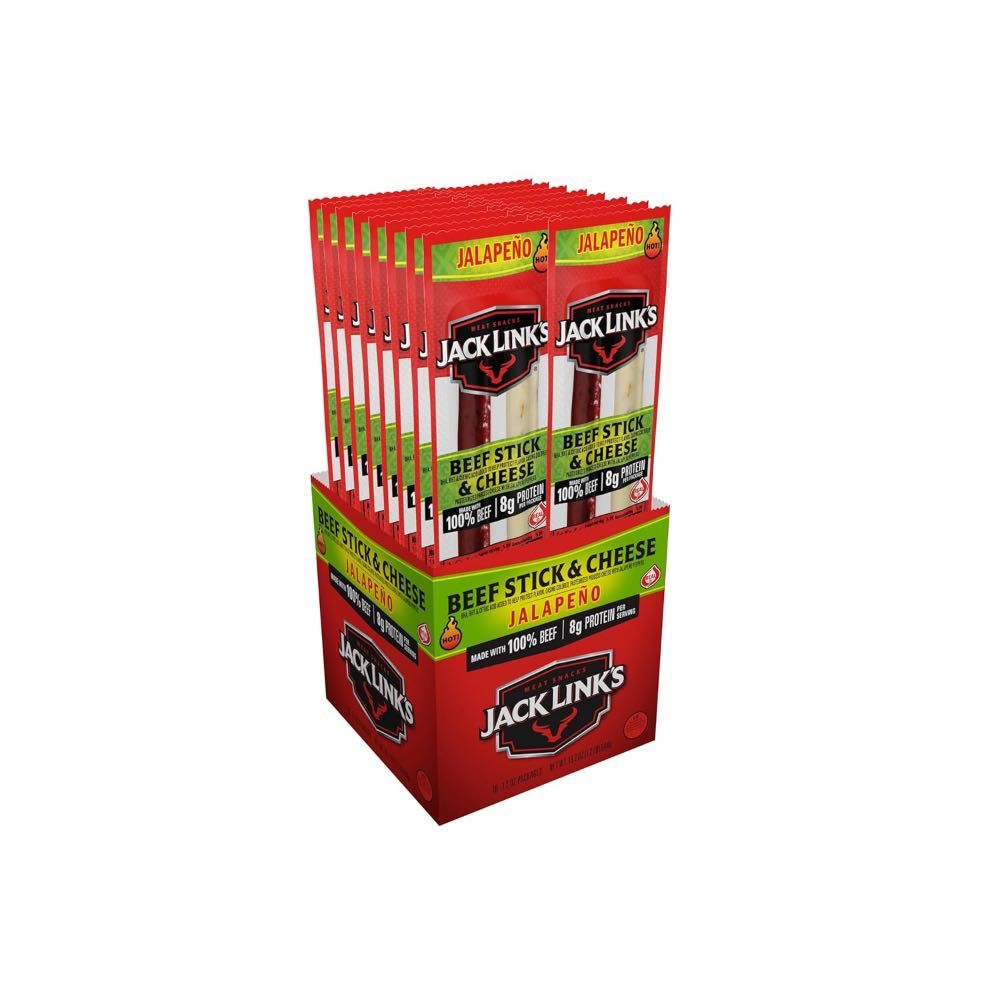 Double Coupon: 16-Pack Jack Link’s Jalapeño Beef Stick & Cheese, 1.2 oz.