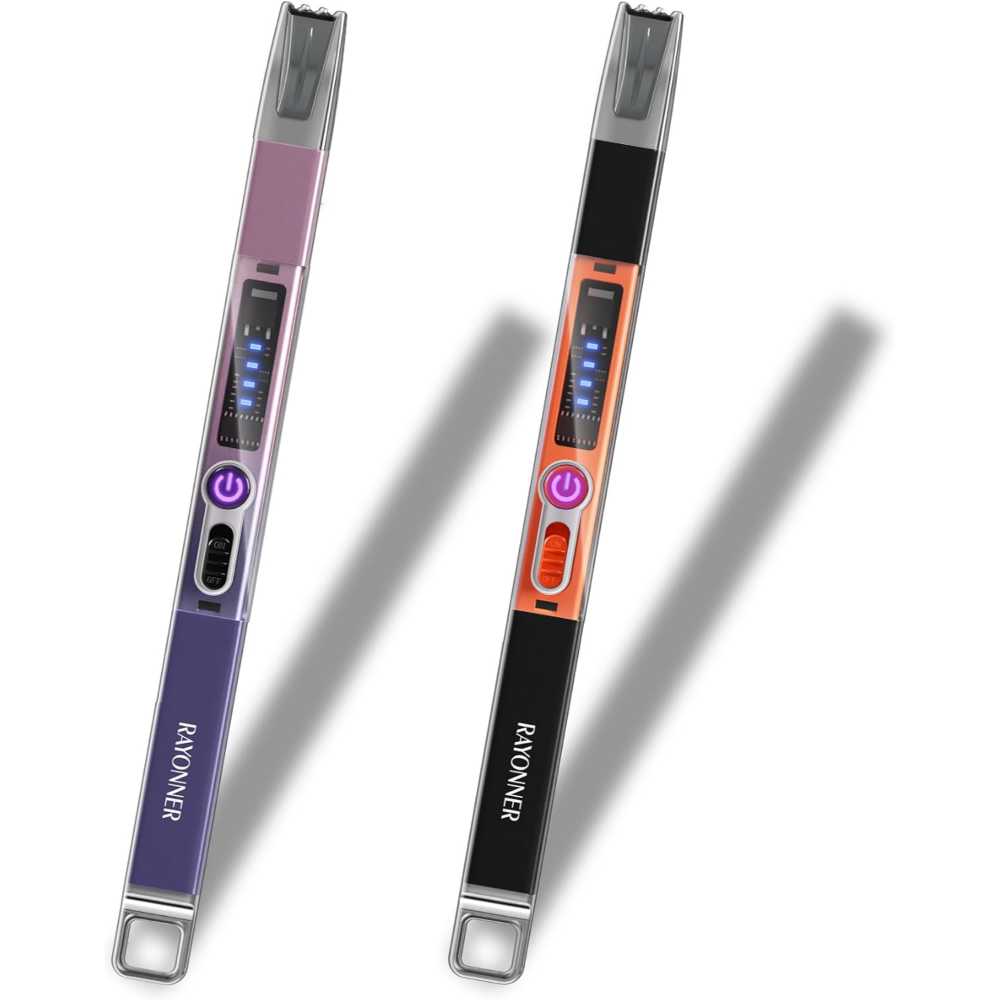 2-Pack Rayonner Rechargeable USB-C Electric Arc Lighter