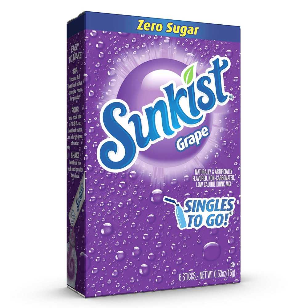 72-Pack Sunkist Soda Singles To Go Drink Mix