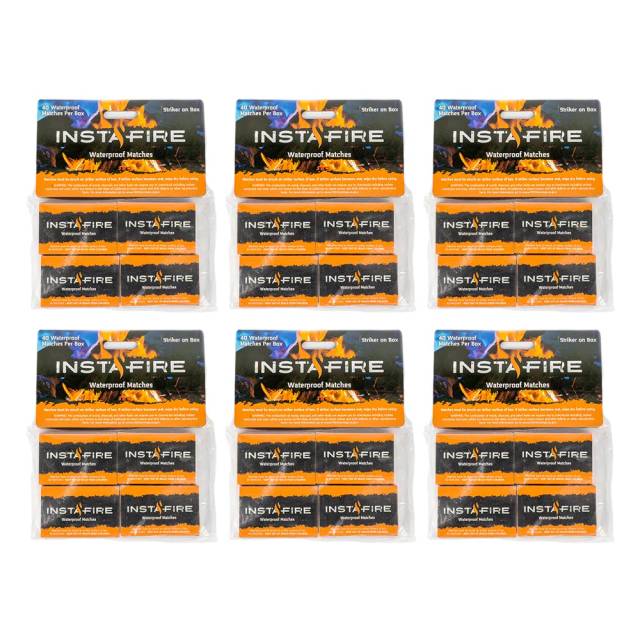 Today Only: 24-Boxes InstaFire Waterproof Matches