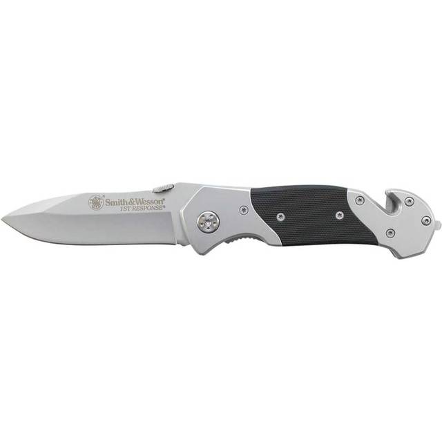 Smith & Wesson 1st Response 3.3" Folding Knife w/ Glass Breaker & Seatbelt Cutter