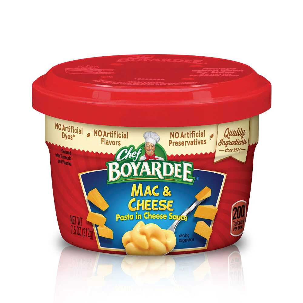 12-Pack Chef Boyardee Mac & Cheese Microwavable Bowls, 7.5 oz.