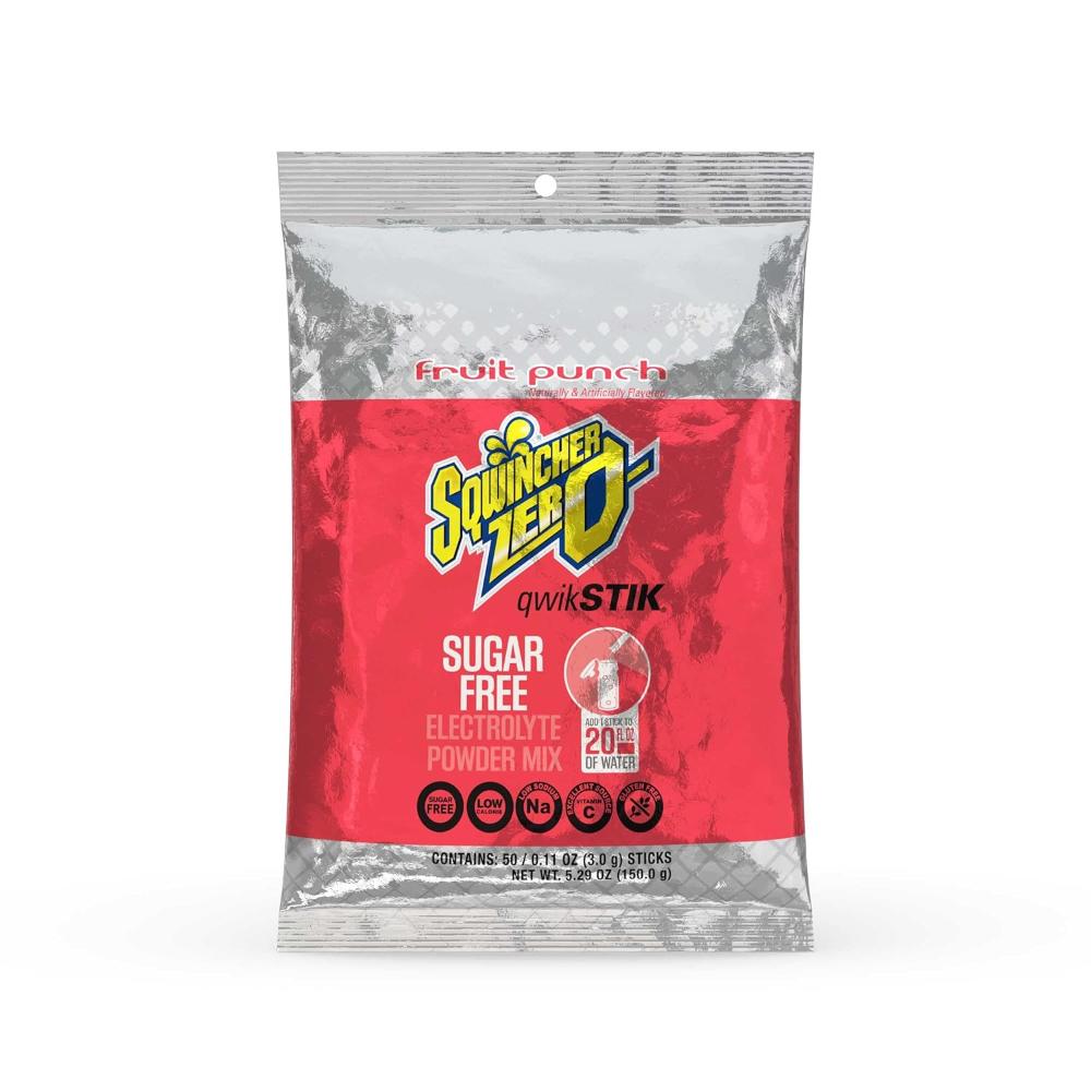 50-Pack Sqwincher Zero Qwik Stik Electrolyte Powder (Fruit Punch)