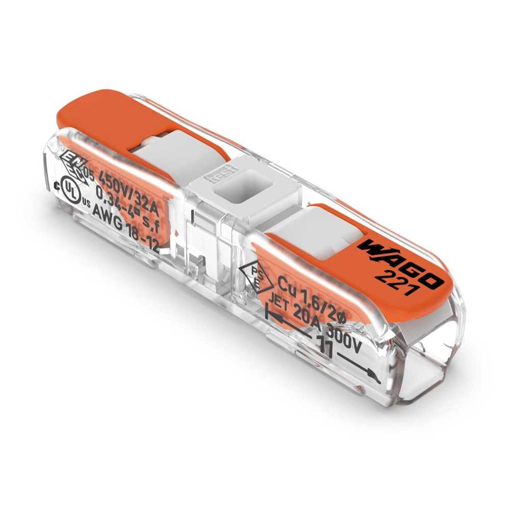 60-Pack WAGO Lever-Nuts Inline Splicing Connector