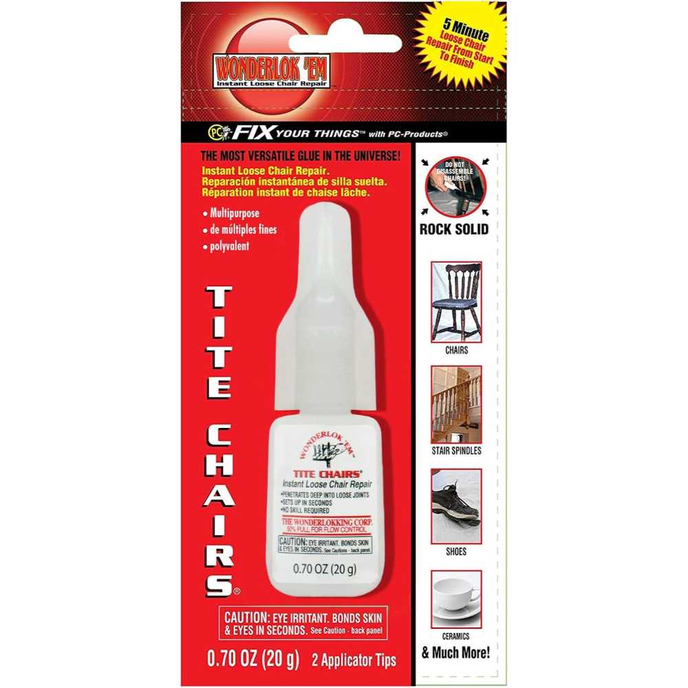 Tite Chairs Adhesive for Chair Joint & Furniture Repair, 20g