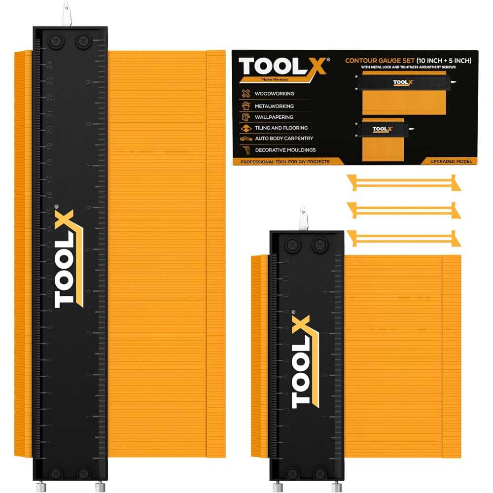ToolX 10" + 5" Contour Gauge Tool
