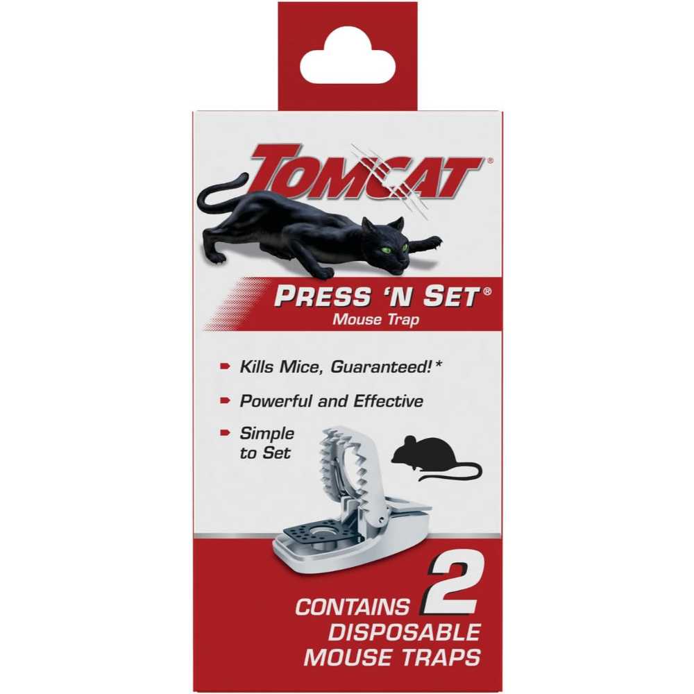 2-Pack Tomcat Press 'N Set Indoor/Outdoor Mouse Trap