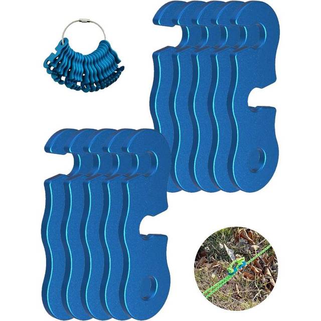 10-Pack Naceture Aluminum Guyline Tensioners