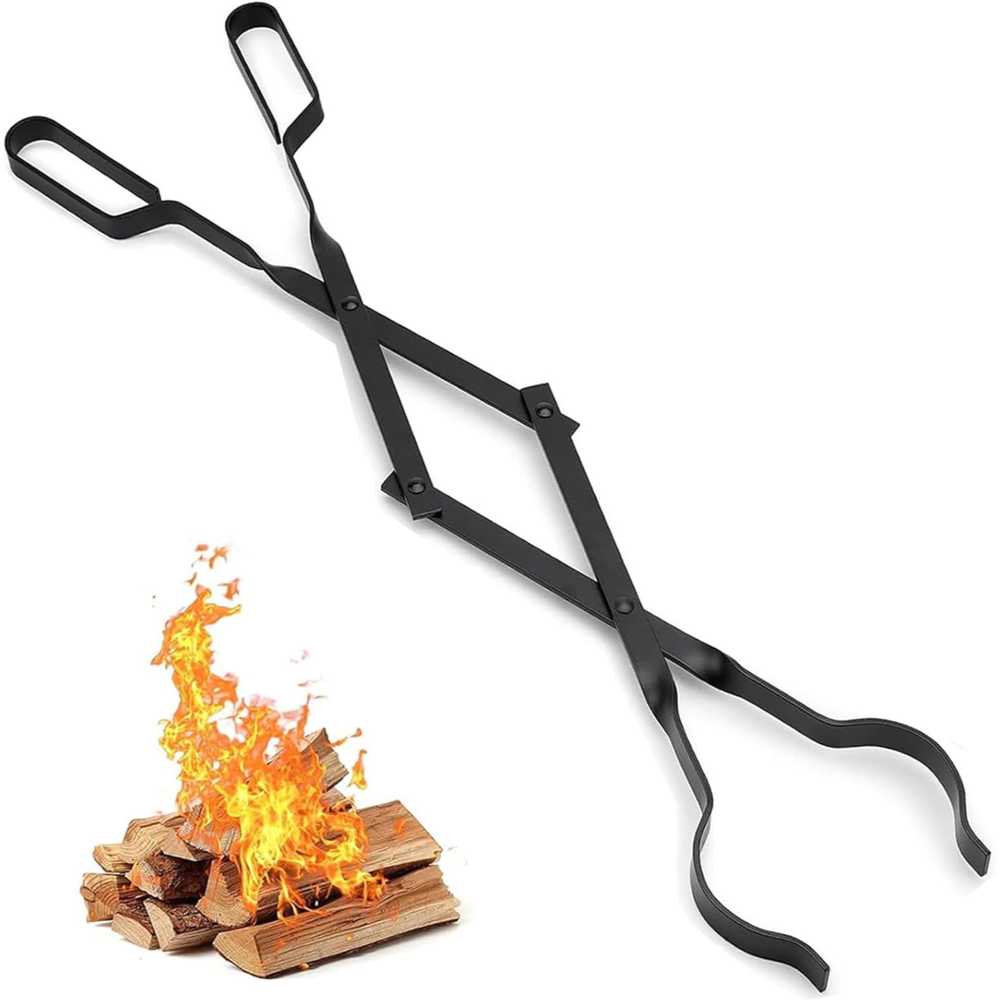 Amagabeli 26" Wrought Iron Fireplace Tongs
