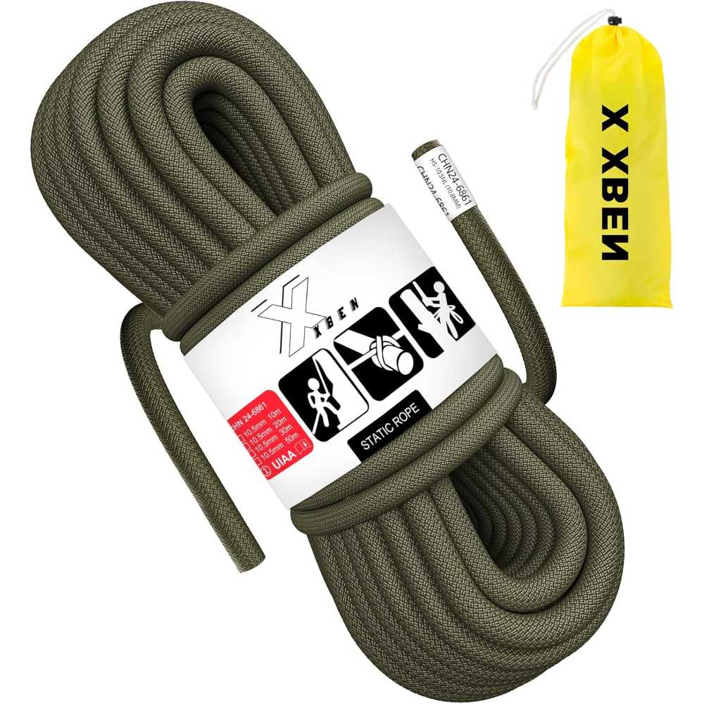 XBEN 32' x 2/5" 2000kg Static Climbing Rope
