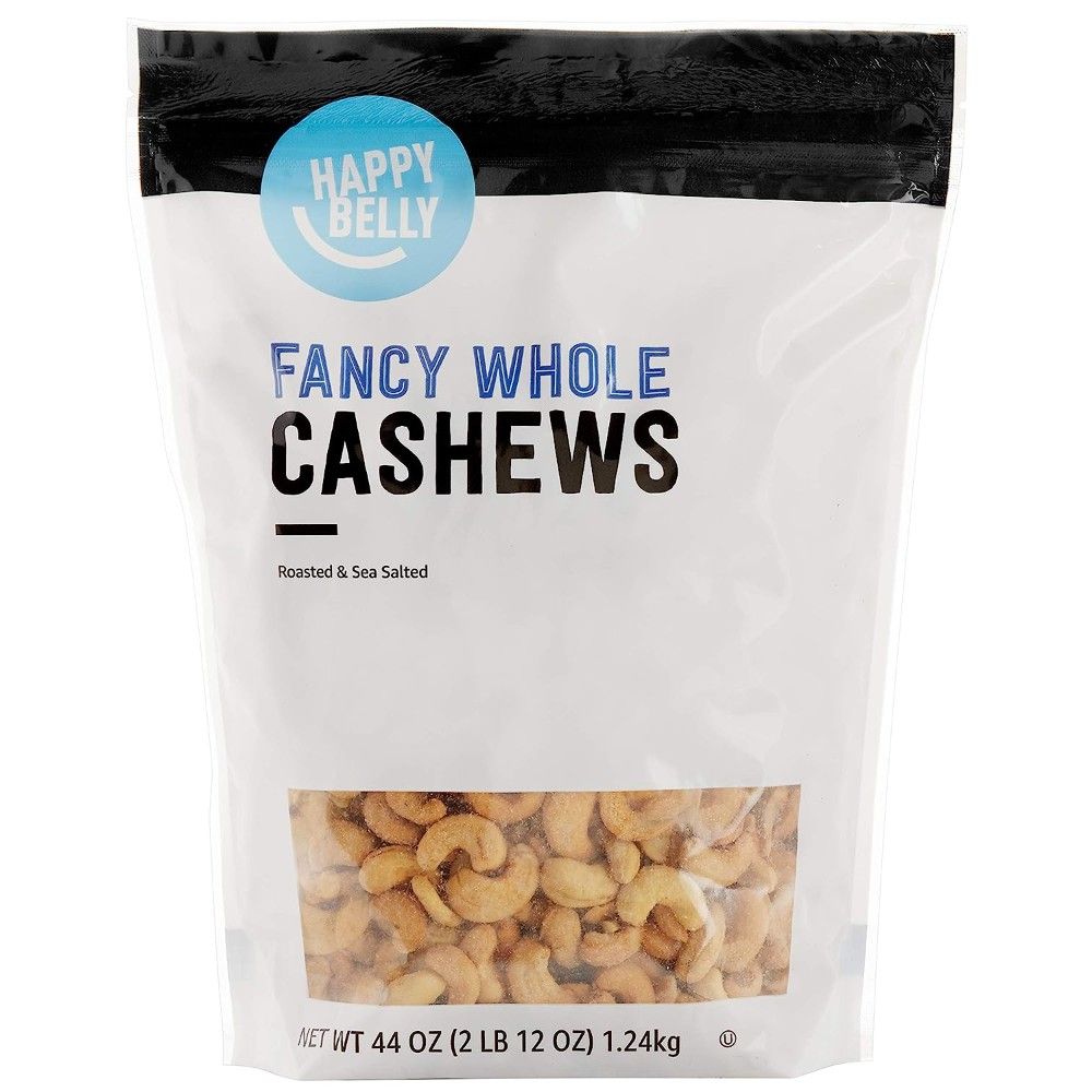 Happy Belly Fancy Whole Cashews, Roasted & Sea Salted, 44 oz.