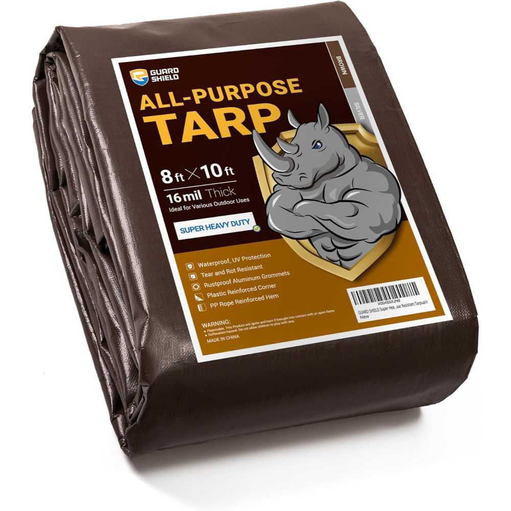 Guard Shield Super Heavy Duty 8' x 10' 16-Mil Tarp