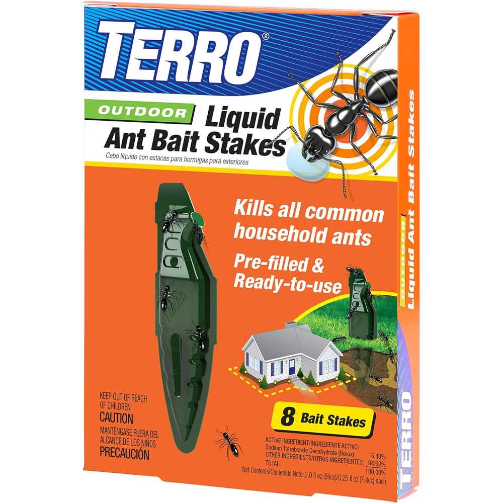 8-Pack Terro Outdoor Liquid Ant Bait Stakes