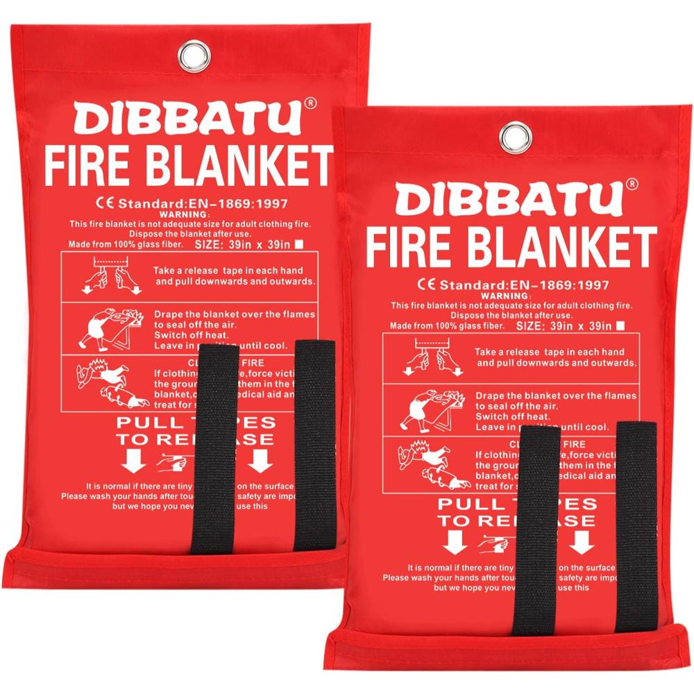 2-Pack Dibbatu Emergency Fire Blankets