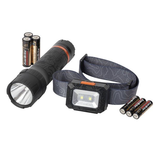 Ozark Trail 500 Lumen Flashlight and 300 Lumen Headlamp Combo