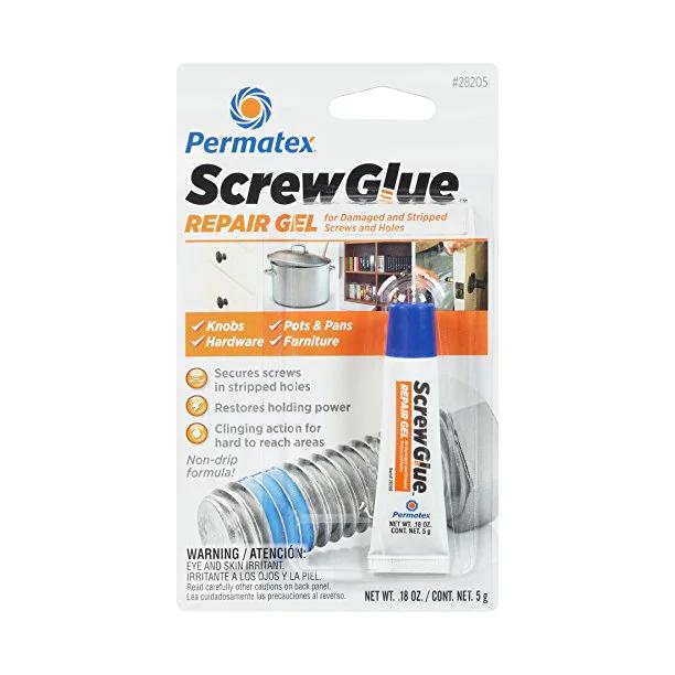 Permatex Screw Glue Repair Gel, 0.18 fl. oz.