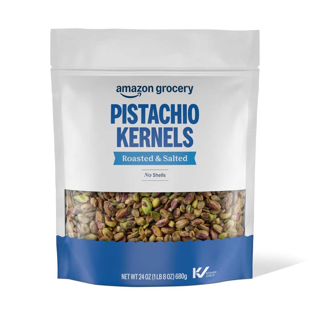 Amazon Grocery Pistachio Kernels No Shells, 24 oz.