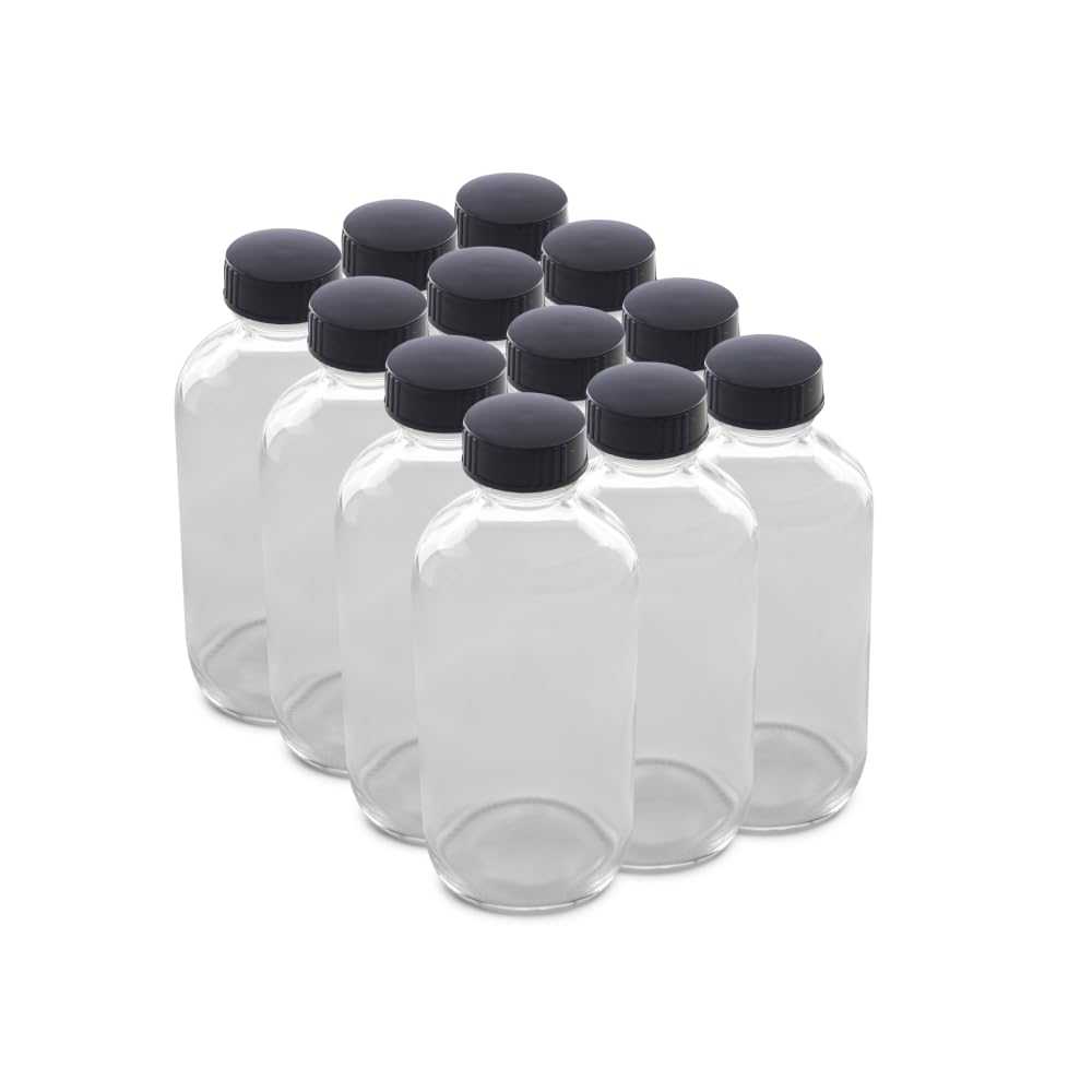 12-Pack The Bottle Depot 8 oz. Glass Bottles w/ Lids
