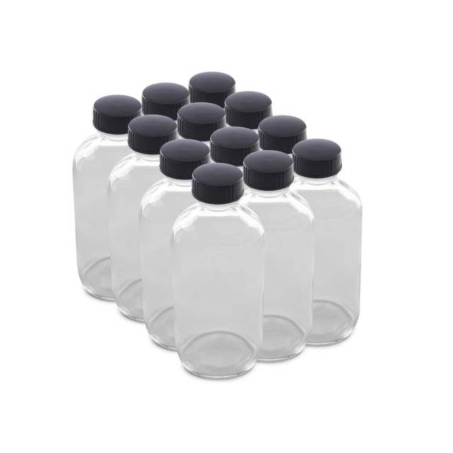 12-Pack The Bottle Depot 8 oz. Glass Bottles w/ Lids