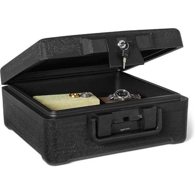 Amazon Basics Fire-Resistant Waterproof Safe w/ Key Lock (0.39 cu. ft.)