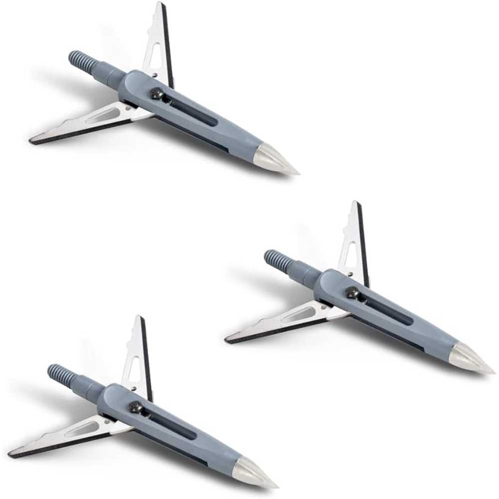 3-Pack NAP Killzone 2-Blade Bow Hunting Mechanical Broadheads (125 Grain)