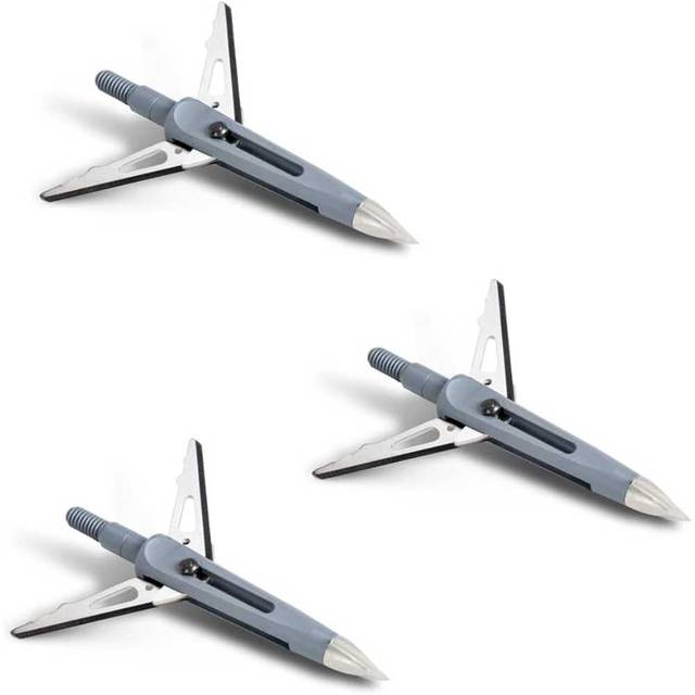3-Pack NAP Killzone 2-Blade Bow Hunting Mechanical Broadheads (125 Grain)