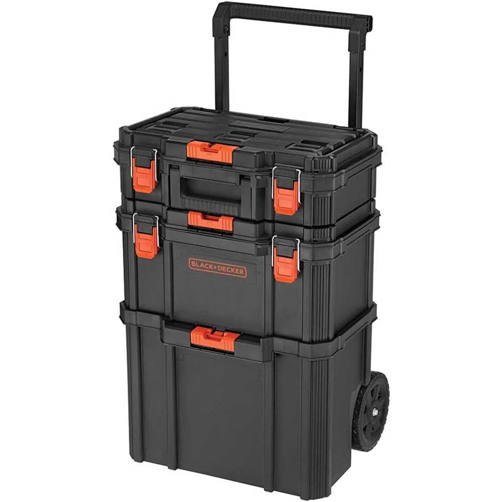 BLACK+DECKER 3-Piece Stackable Storage System